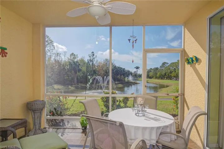 Lanai w/ golf course view
