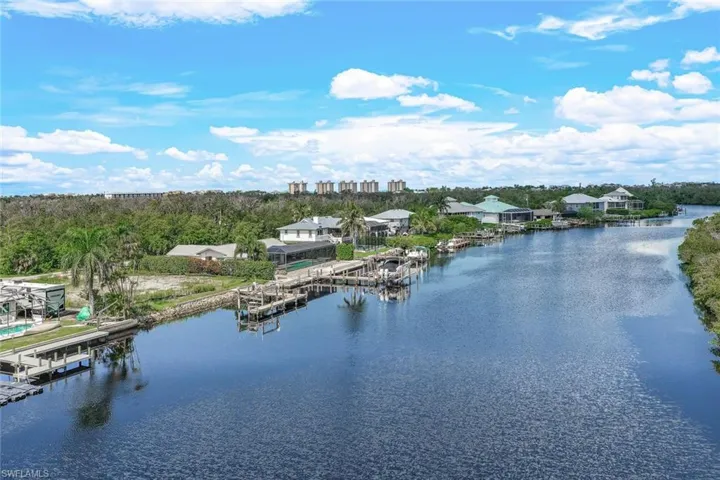 Property view of water featuring a dock