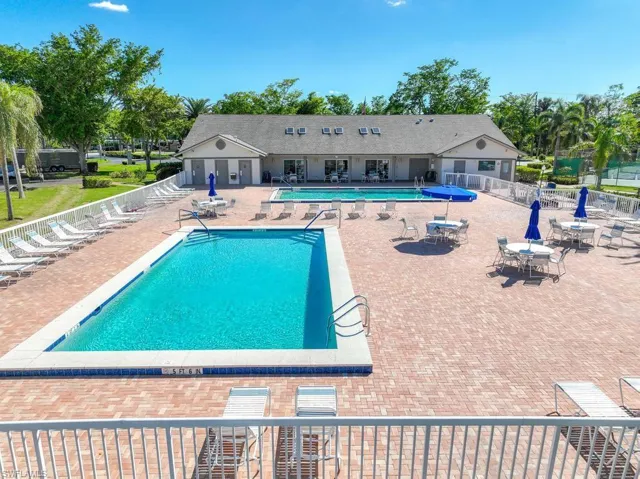View of pool with a patio