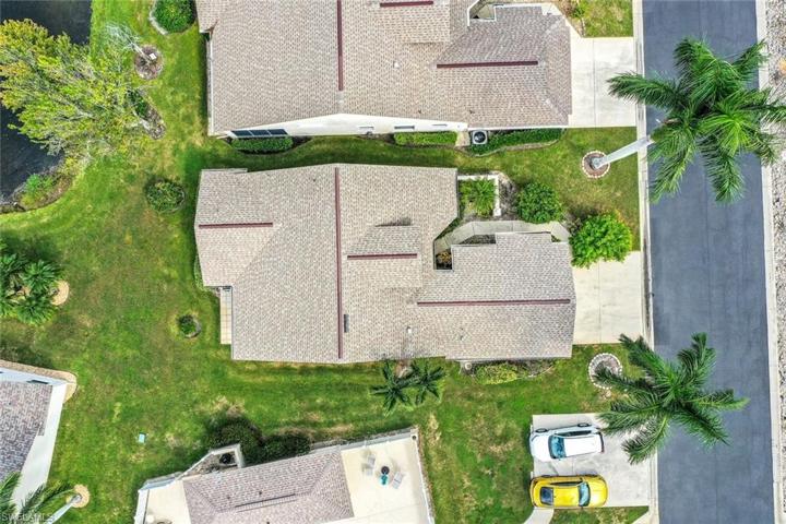 Aerial view of the home.