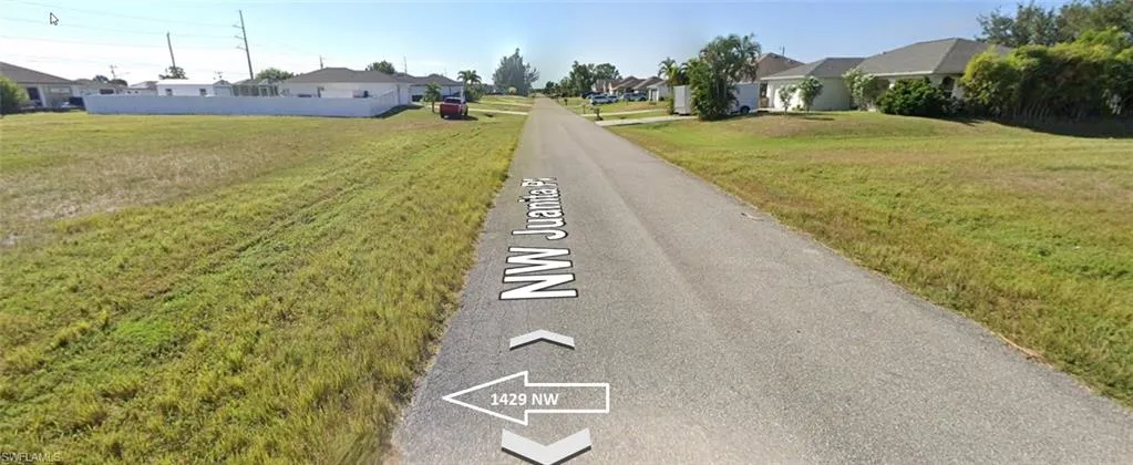 View looking up street
