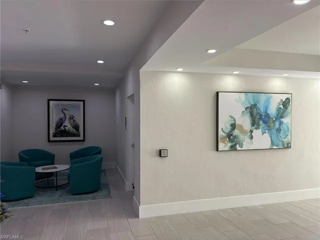Common area featuring recessed lighting and gathering room
