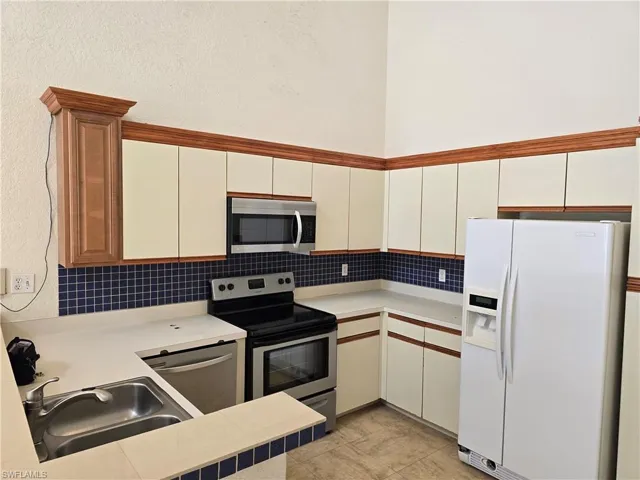 Kitchen with original cabinets