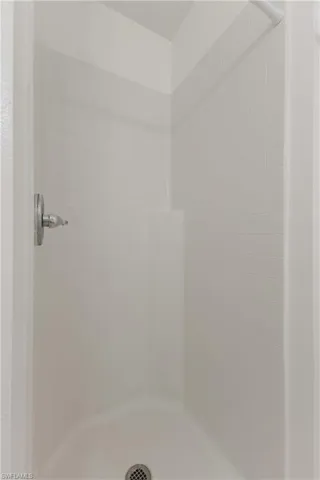 Bathroom with a shower stall