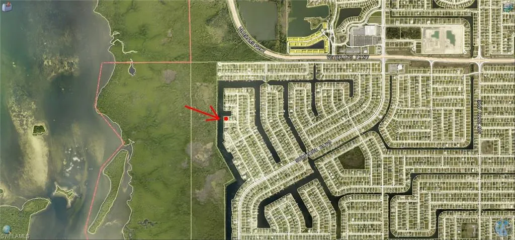 Map of property location, low zoom.