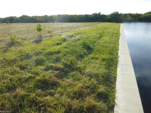Water view and elevated seawall.