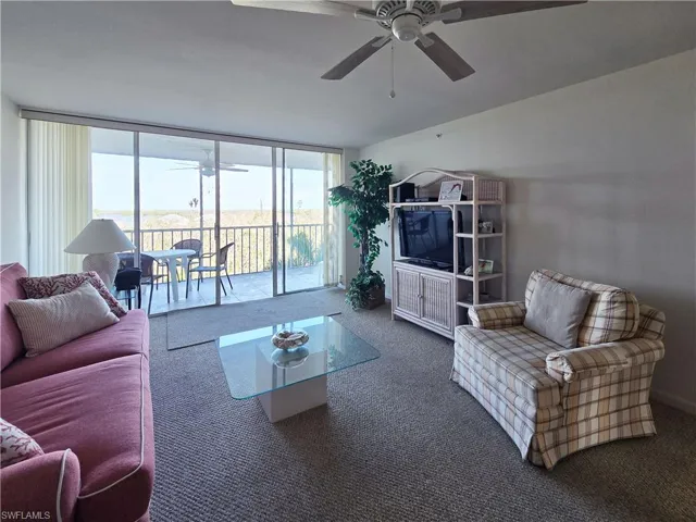 Carpeted living area