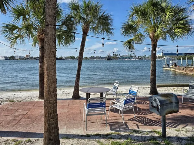 Private beach with sitting area, firepits, docks
