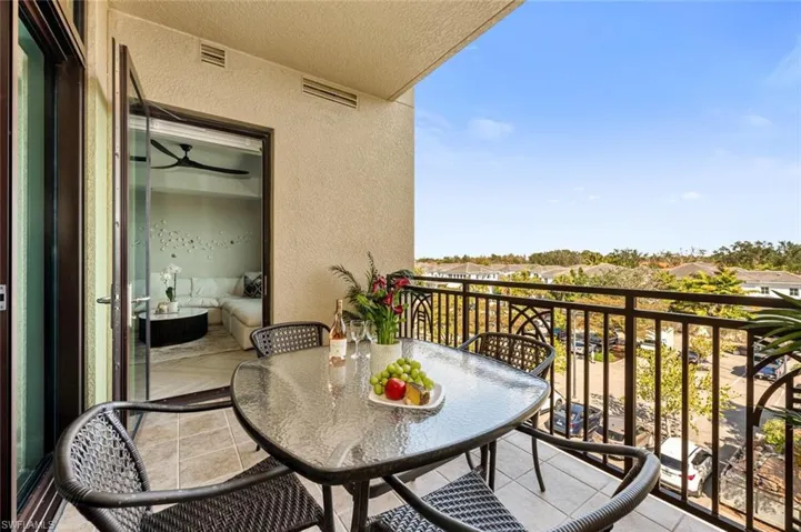 Spacious balcony
