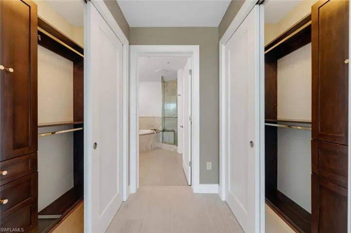 Primary Bedroom Spacious Closets with Built-Ins