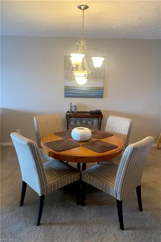 Comfortable dining area..