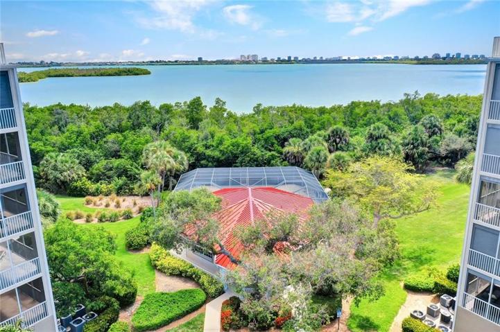 Aerial of Community Pool and Bay
