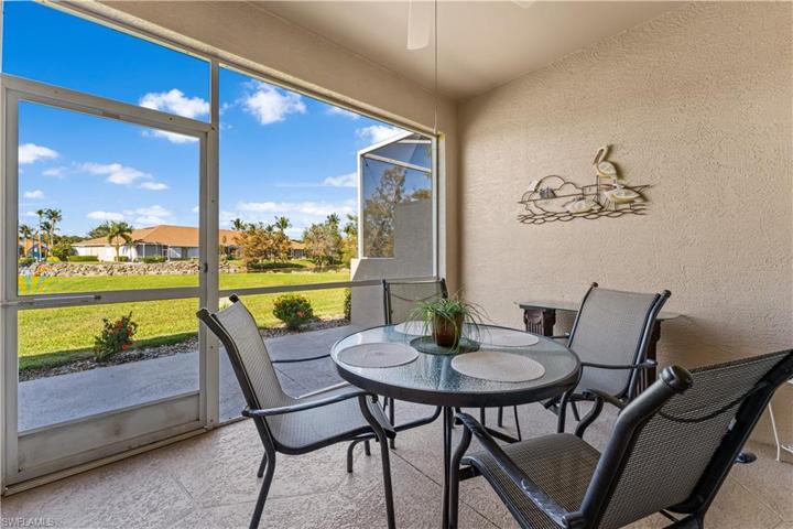 Relaxing views of the lake from your private screened in back lanai!
