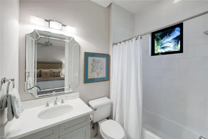 Bathroom with dual vanity
