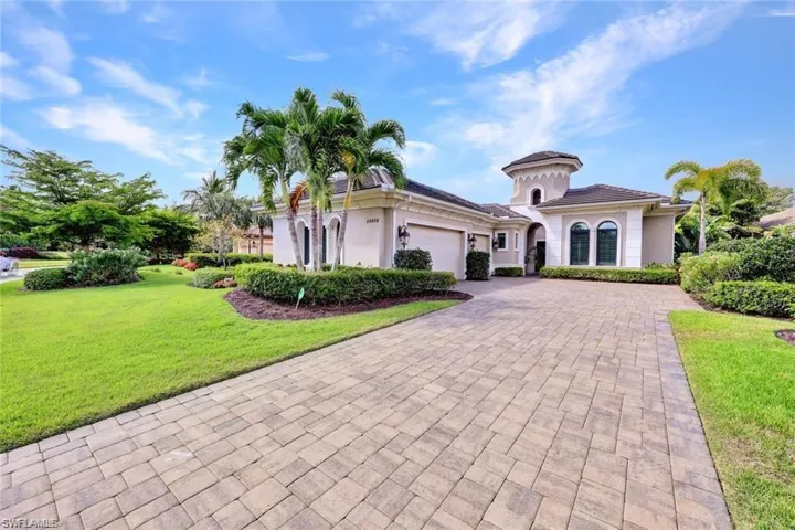 Stunning golf & pool views featuring a patio and a pool with connected hot tub