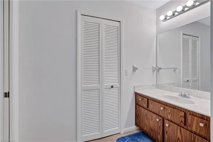 Bathroom featuring vanity