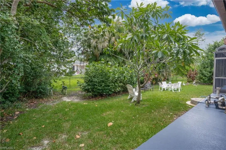 View of yard featuring a patio
