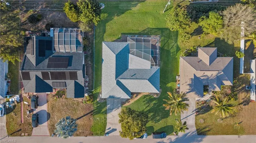 View from above of property