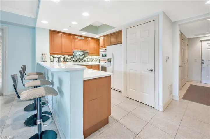 Clean open kitchen