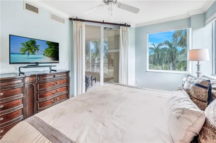 Palm views from bedroom