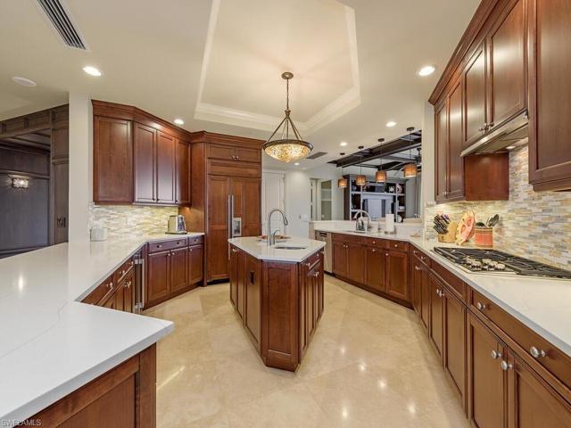 This kitchen is a chef’s dream!  Spacious with Wolf cooktop, Wolf convection oven and microwave.  Beverage and wine refrigerator and island with prep sink.  New Bosch dishwasher, insta hot water and subzero refrigerator.