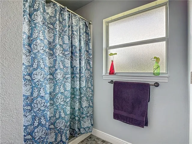 Ensuite bath's shower