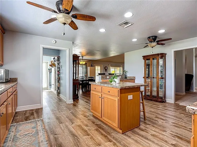 The open doorway leads to huge walk-in pantry.  Plenty of room to stock up on all he chef's essentials!