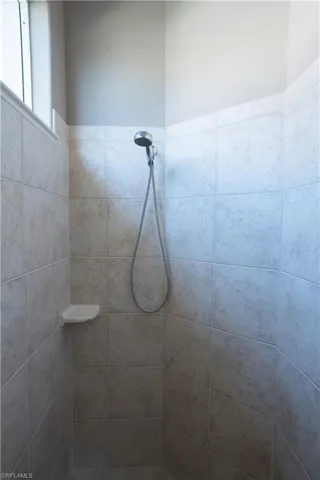 Walk-In Shower with Transom Window!