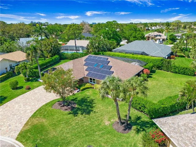 Aerial view featuring a residential view