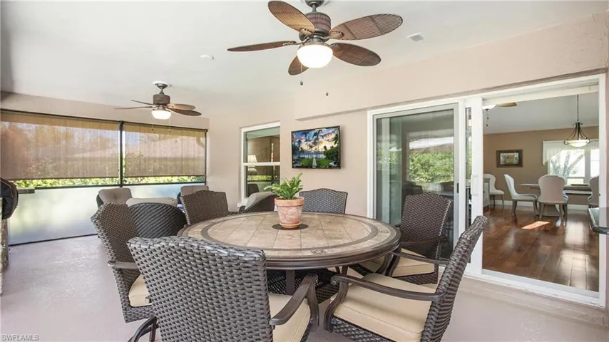 Covered Patio dining area