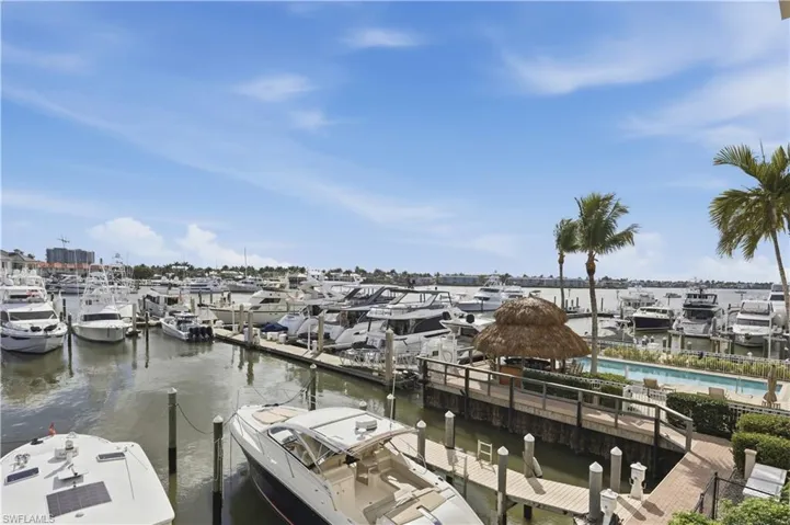 Dock featuring a water view