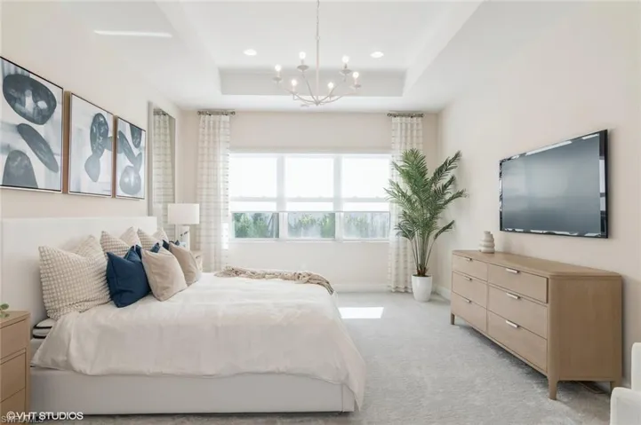 Primary bedroom, furniture included.