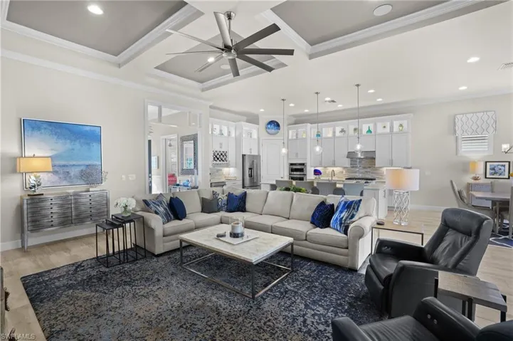 Open concept floor plan