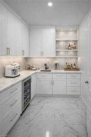 Virtually Staged Butler's Pantry