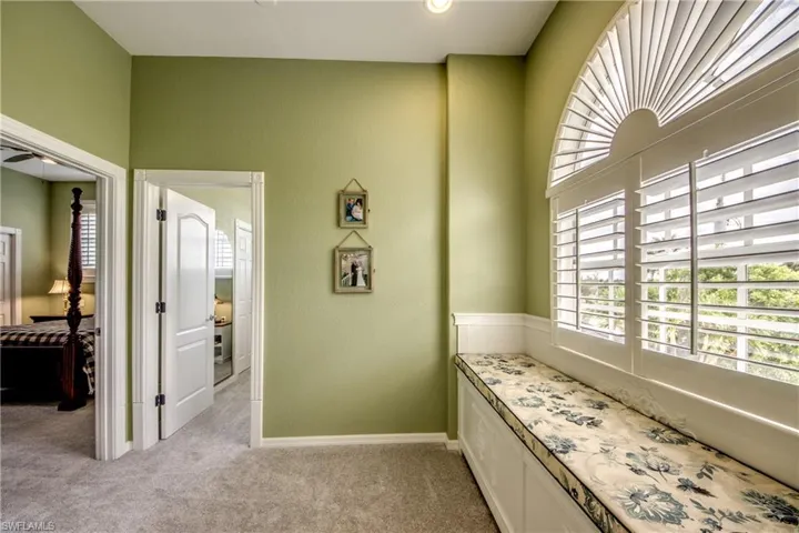 Upstairs Hallway w/Bench Seat & Storage