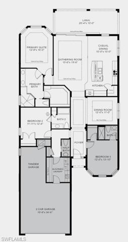 Structural options added to 11924 Novelli Court include: Tandem Garage, 10' Ceilings, Outdoor kitchen rough in, Impact, Laundry Sink Install, Pool Pre Wire.