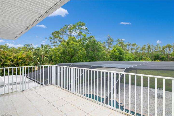 Second floor balcony off primary suite