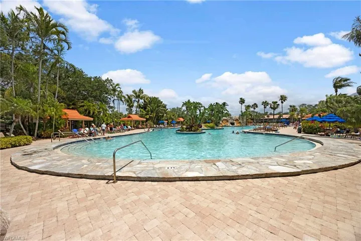 Pool with a patio