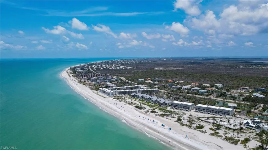 Bird's eye view of extended coastline