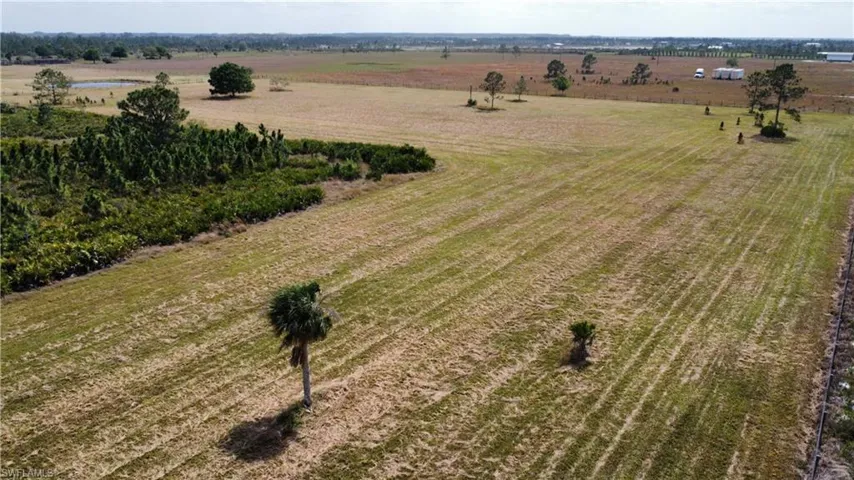 Aerial view with a rural view