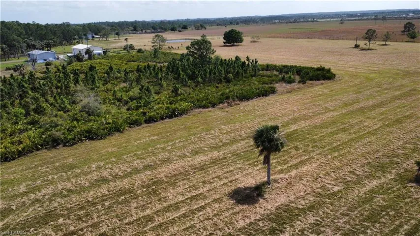 Aerial view with a rural view