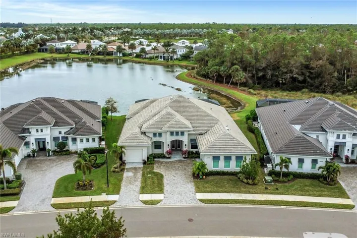 Aerial view of Stock home.