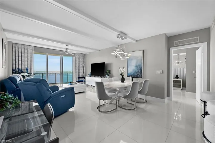 Welcome to one of the most beautiful skyrise condos in the OASIS!  Turnkey furnished, with the most amazing water views from the 20th floor!
