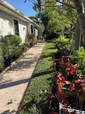 View of green lawn