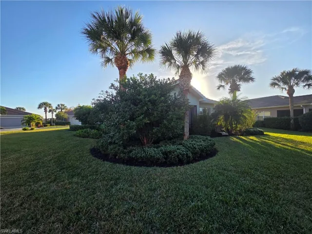 View of green lawn