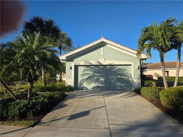 Garage with driveway