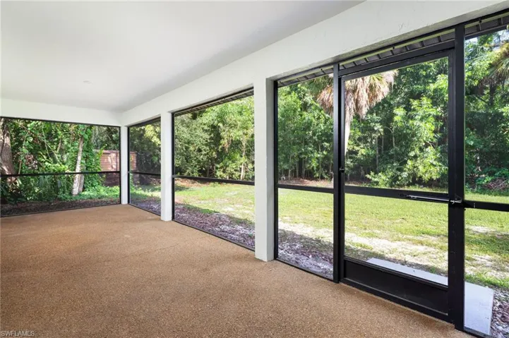 Newly screened lanai