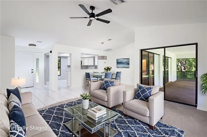 Living / Dining Area - Virtually Staged