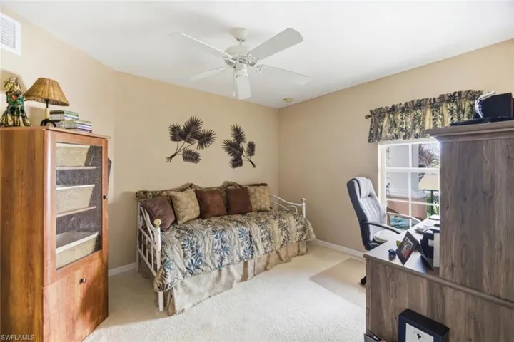 Den with french doors