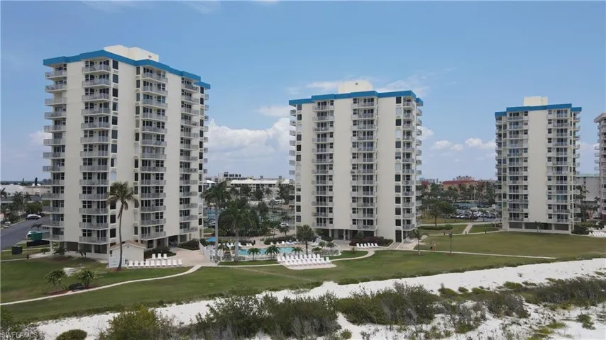 Aerial view of Estero Beach and Tennis Club